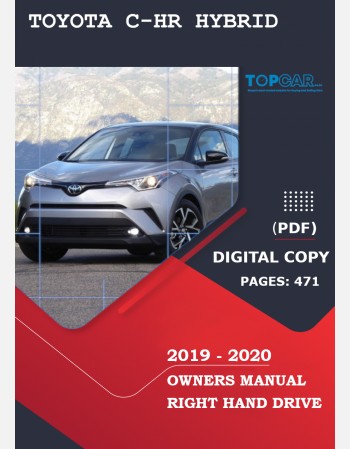 toyota c-hr hybrid 2019-2020 owners manual